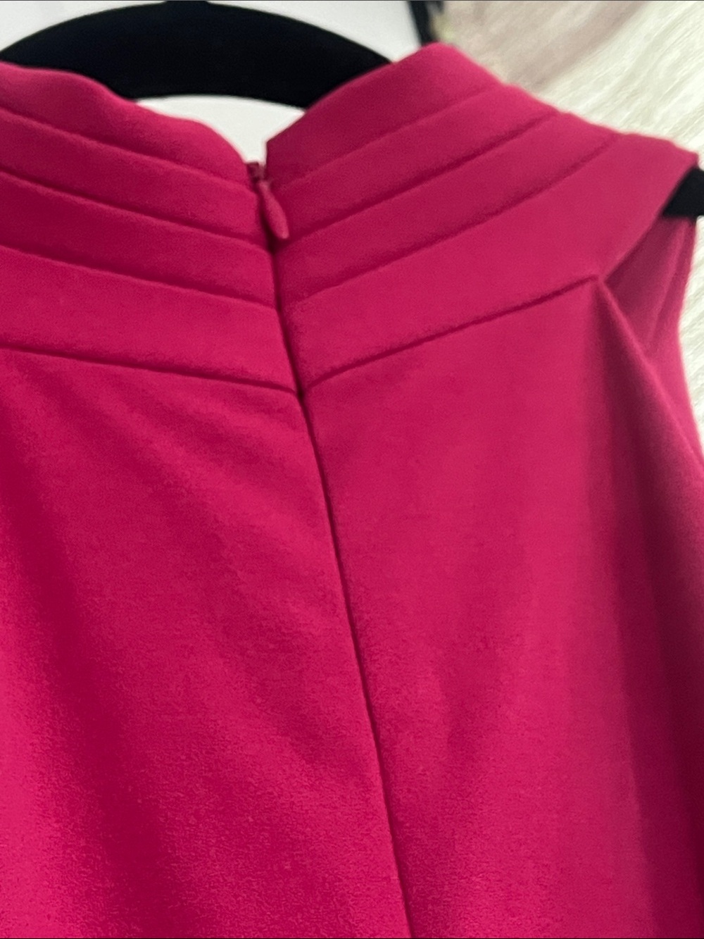 Women’s Rachel Roy Crossover Halter Midi Sheath Dress Sangria Elegant Cocktail - Picture 7 of 8